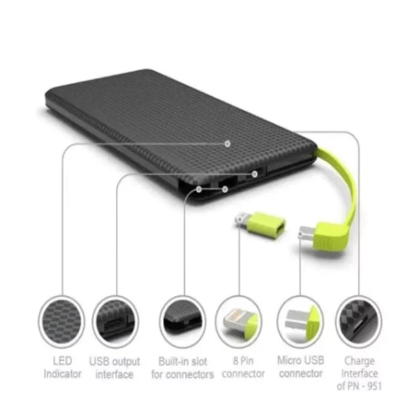 Carregador Portátil 5.000 Mah Power Bank V8 E Lightning