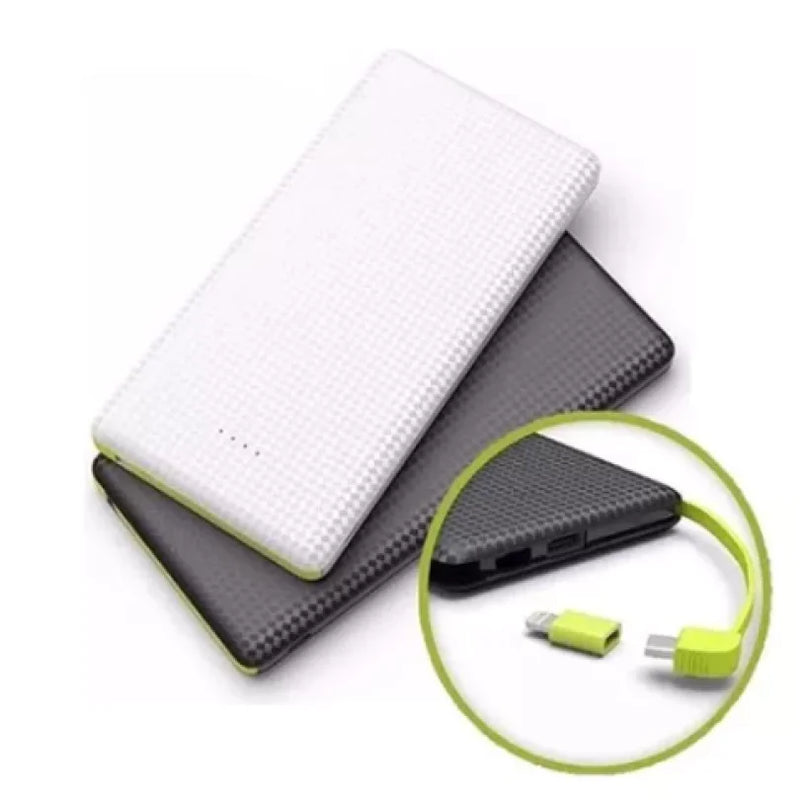 Carregador Portátil 5.000 Mah Power Bank V8 E Lightning