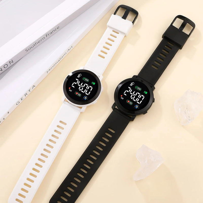 Smartwatch digital c/LED para esportes e dia a dia