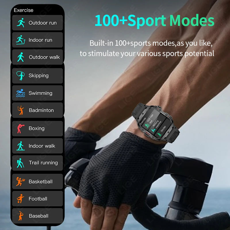 Smartwatch LIGE 2024 Bluetooth sport plus for Android e IOS