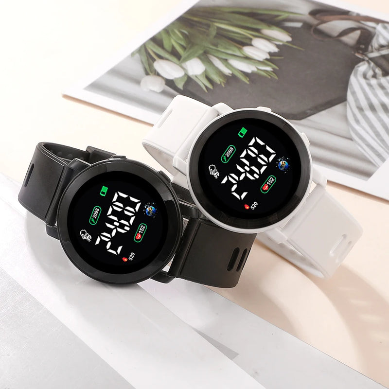 Smartwatch digital c/LED para esportes e dia a dia